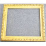 Late Victorian moulded gilt picture frame, with trailing leaves and acorns, 77cm x 66cm (Viewing