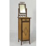 Victorian bamboo washstand by Dickins & Son, Regent Street, London, circa 1885, having a bevelled