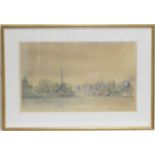 Monogrammist C.A.B. (?), (late 20th Century), Dee ford, Chester, watercolour, signed with