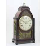 Late Regency rosewood repeating bracket clock, by Joseph Johnson of Liverpool, circa 1825-35, the