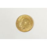 George V half sovereign, weight approx. 4g (Viewing is by appointment only during published times.