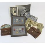 Masonic interest: Bro. S G Williams, Westhoughton Lodge, four Masonic enamelled jewels, framed,