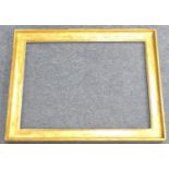 Gilt swept moulded picture frame, size 75cm x 56cm (Viewing is by appointment only during