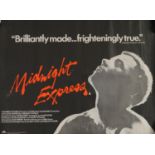 Midnight Express (1978) quad film poster, printed by Lonsdale and Bartholomew, Nottingham; also a