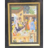 Indian School (late 19th Century), The lovers, gouache on paper, 20cm x 12.5cm; also another