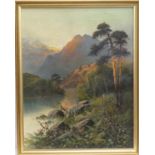 Frank Hider (1861-1933), A Summer evening in the Highlands, signed oil on canvas, titled verso, 45cm