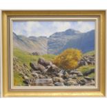 Arthur Terry Blamires (b. 1930), Glaramara and Combe Ghyll, oil on board, signed, inscribed to a