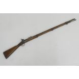 Victorian Enfield 1853 pattern .577 muzzling loading percussion rifle musket, 38 1/2'' barrel with