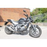 Honda NC 750S motorcycle, Reg. No. MT16 BDU, 4,492 miles, automatic transmission, black, SORN, 2