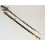 Victorian 59th (2nd Nottinghamshire) Regiment of Foot officer's sword, by Parfitt Roberts Parfitt,