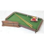 E J Riley Ltd slate bed table top snooker table, with adjustable feet, with score board, two Riley