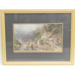 Walter Henry Sweet (1889-1943), Lynmouth, Devon, watercolour, signed, 16.5cm x 29cm (Viewing is by