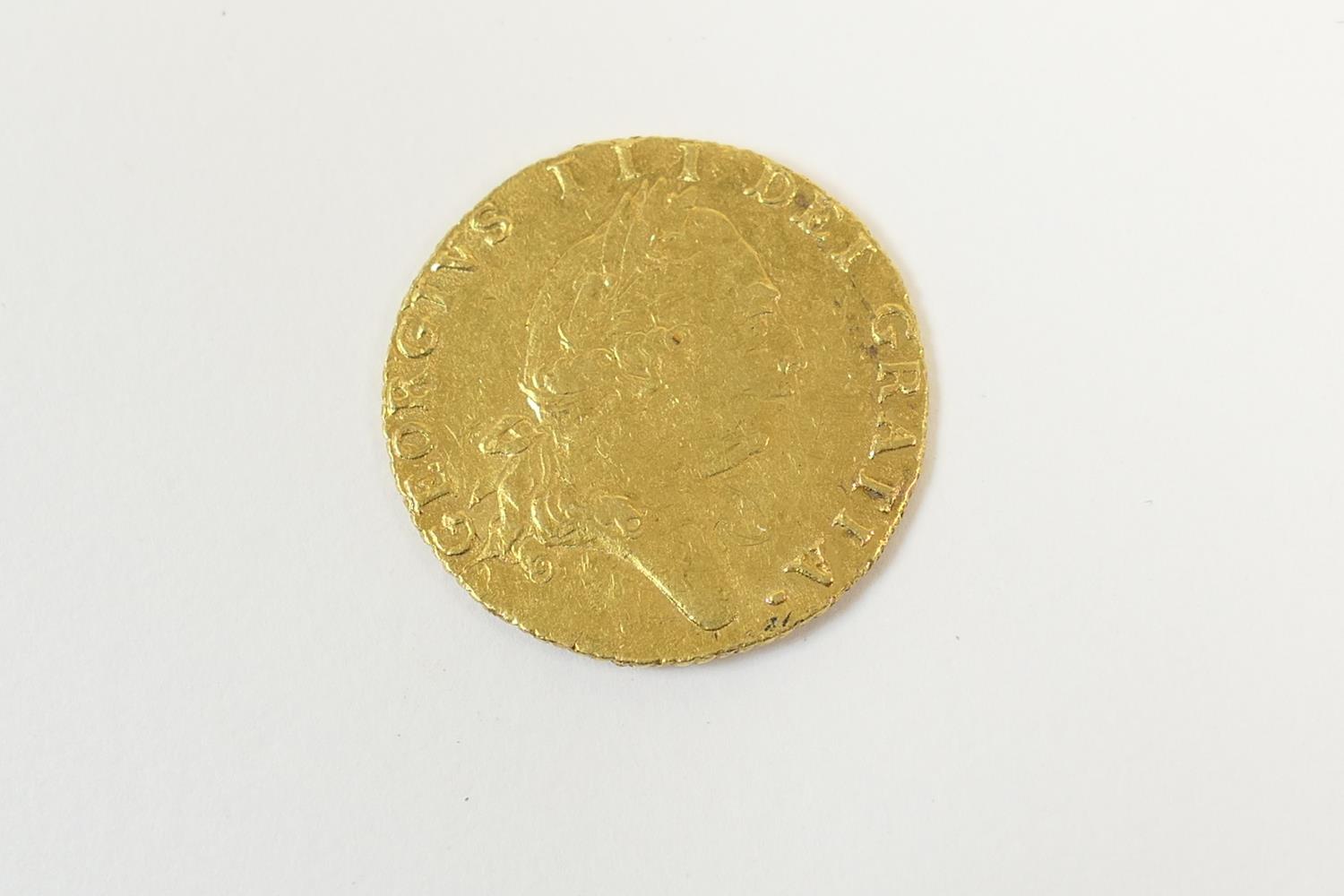 George III spade half guinea, 1793 (VF), weight approx. 4.4g (Viewing is by appointment only