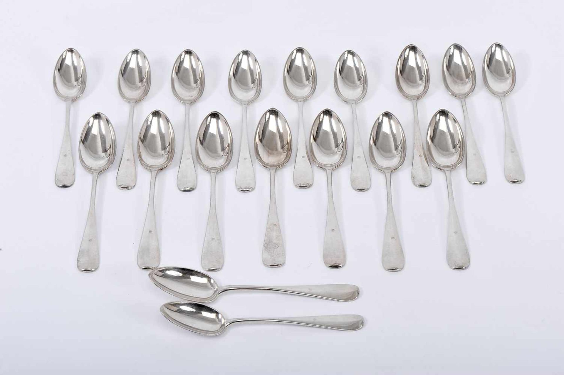 Eighteen tea spoons