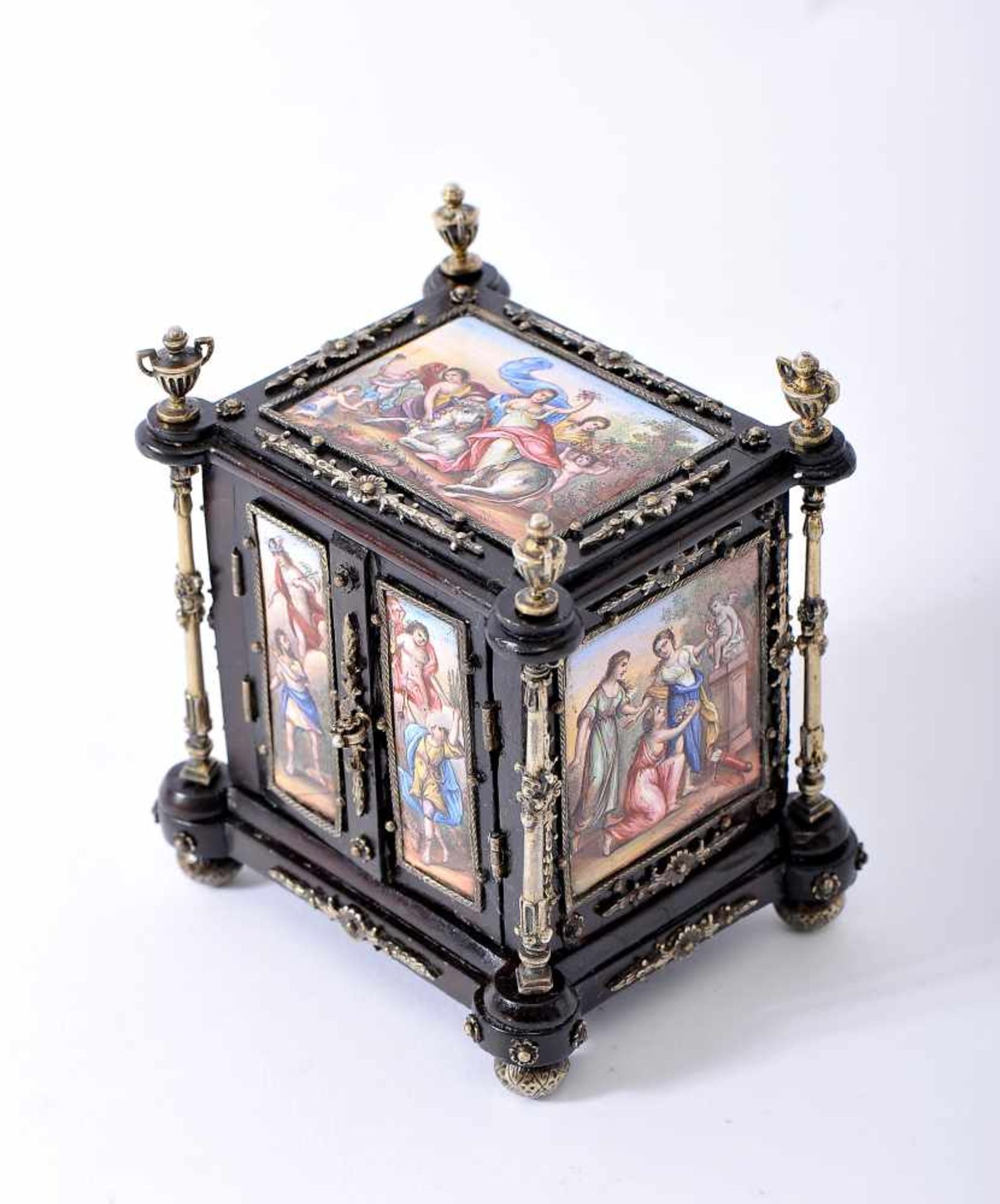 A Two-door Miniature Jewelry Box