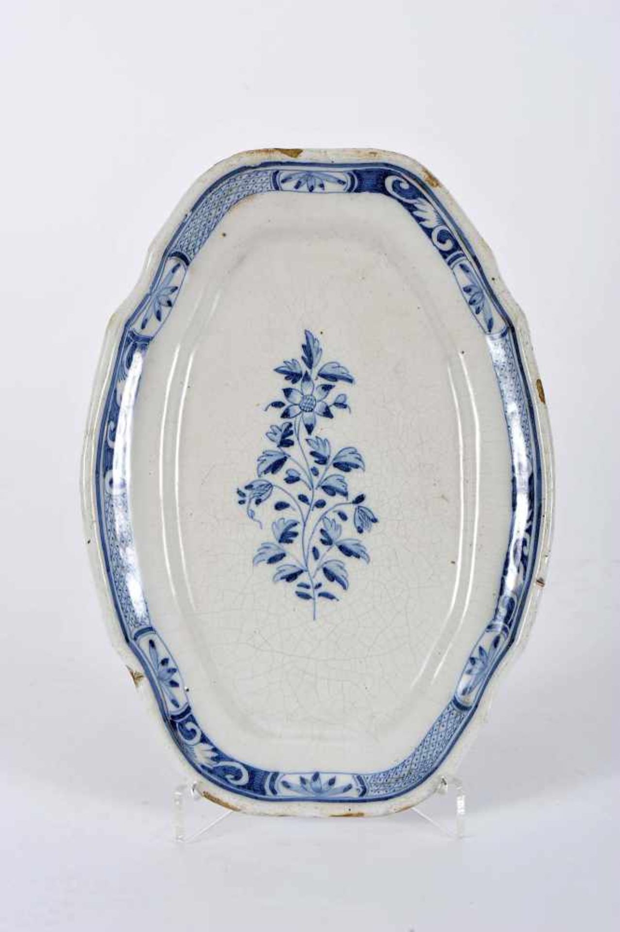 A Scalloped Oval Platter