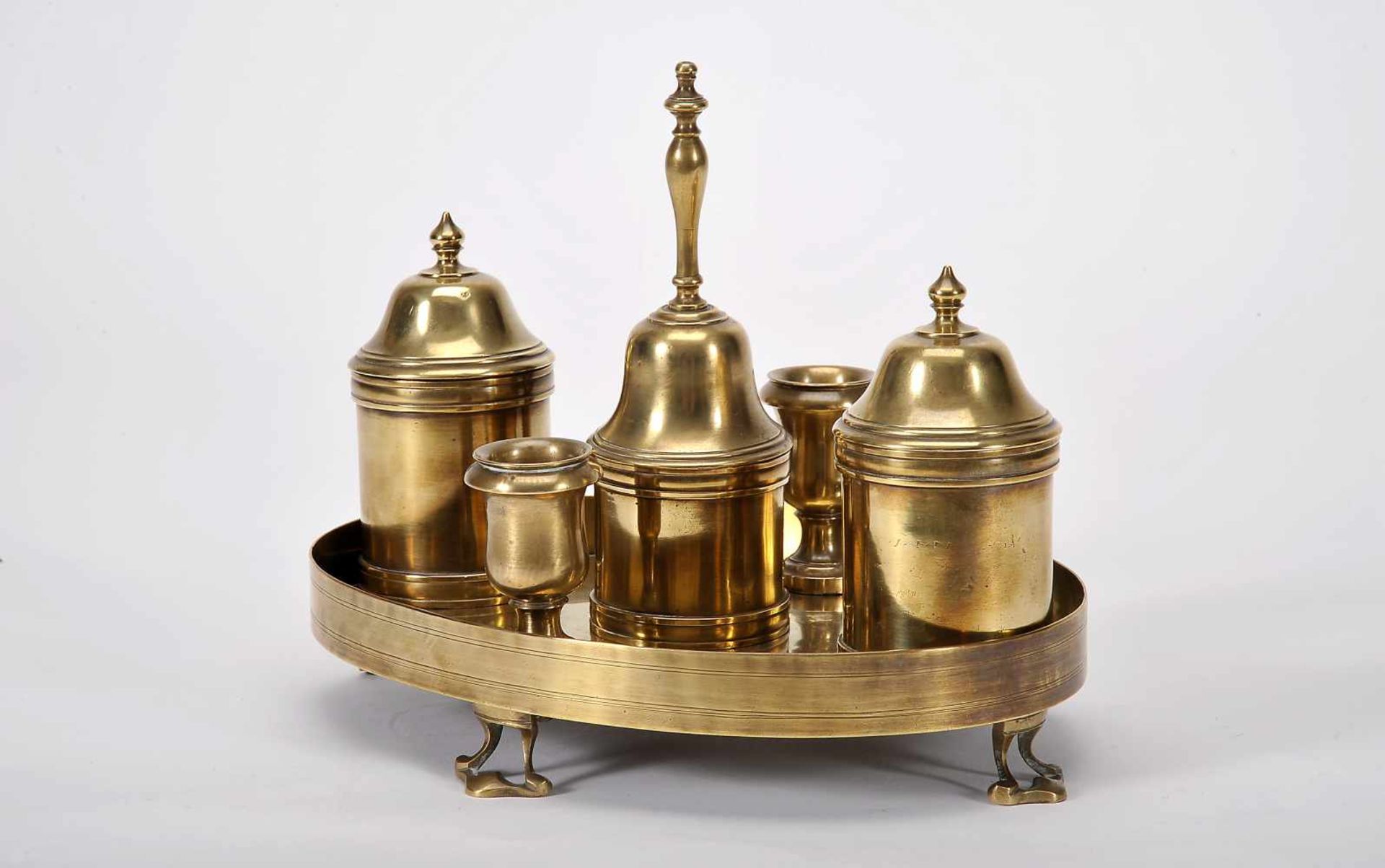 A Four-footed Oval Inkstand