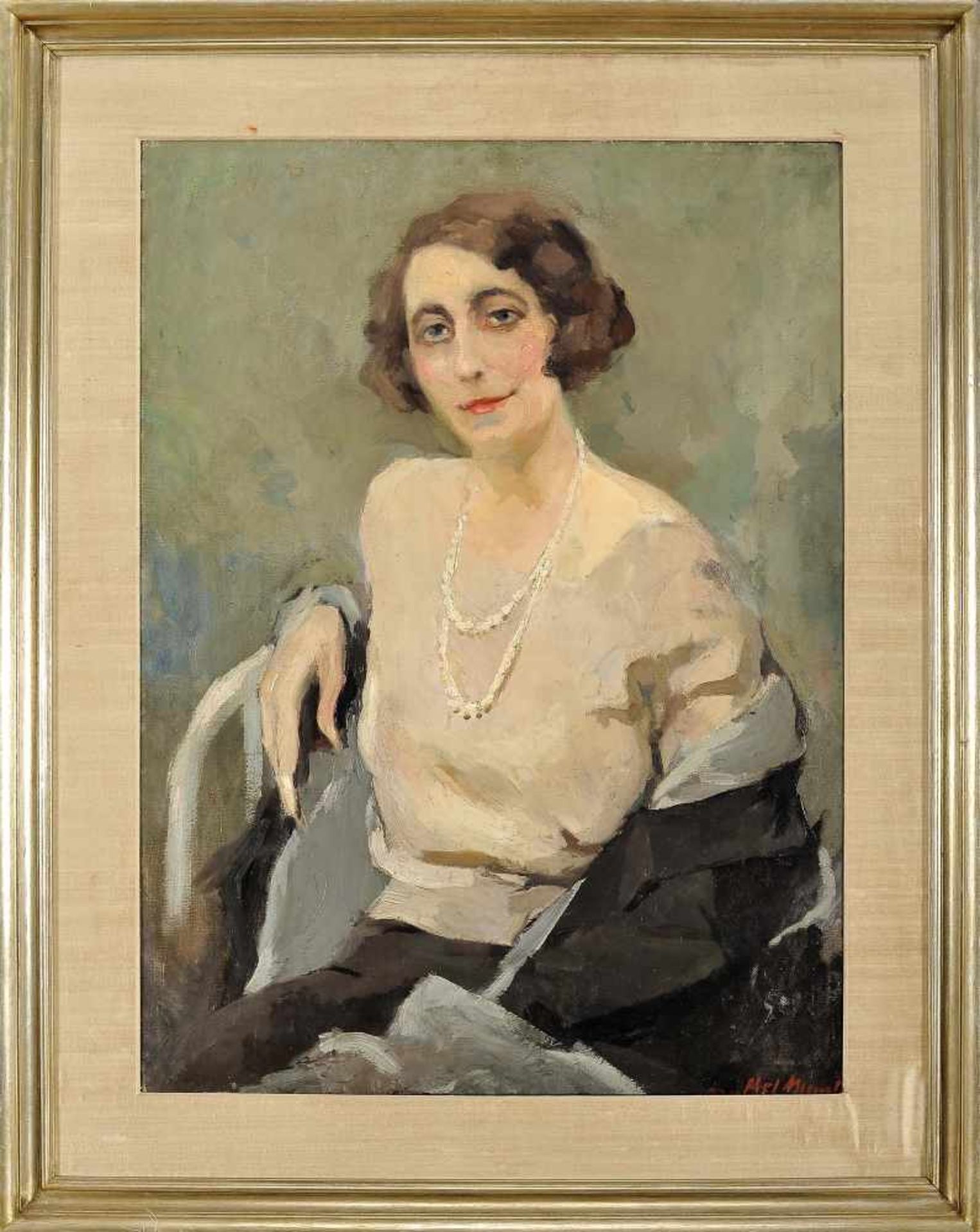 Portrait of painter Maria Adelaide de Lima Cruz