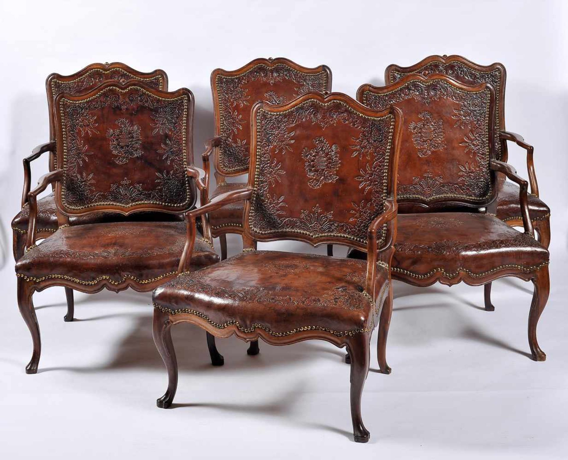 A Set of Six Fauteuils (Armchairs)