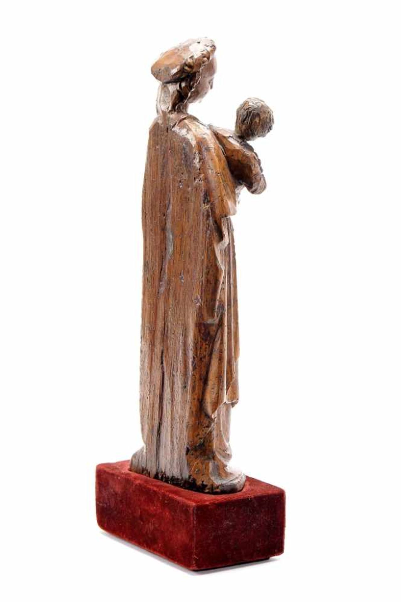 Our Lady of the RosaryOur Lady of the Rosary, Malines, wooden sculpture with traces of polychrome, - Image 3 of 3