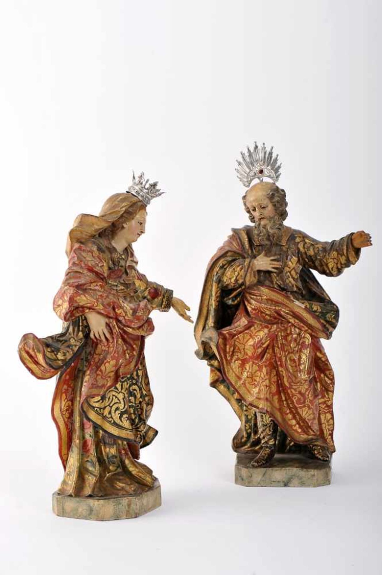 Our Lady and Saint Joseph (of Holy Kinship)Our Lady and Saint Joseph (of Holy Kinship), a pair of - Image 2 of 3
