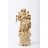 Our Lady of Mount CarmelOur Lady of Mount Carmel, partially gilt ivory sculpture, carved ivory