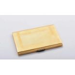 A Cigarette CaseA Cigarette Case, 800/1000 gold, onyx clasp, Portuguese, with case, Oporto mark (