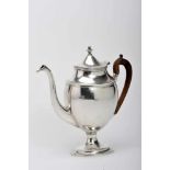 A Coffee PotA Coffee Pot, D. Maria I, Queen of Portugal (1777-1816), 833/1000 silver, ribbed