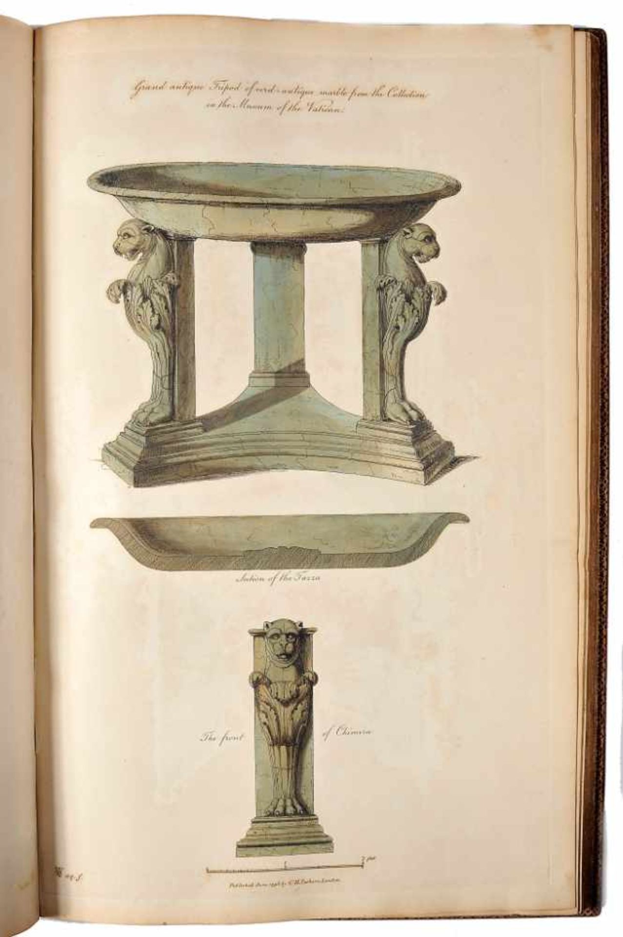 Ancient ornamental architecture, de Charles Tatham, 1799Ancient ornamental architecture, de - Image 3 of 4