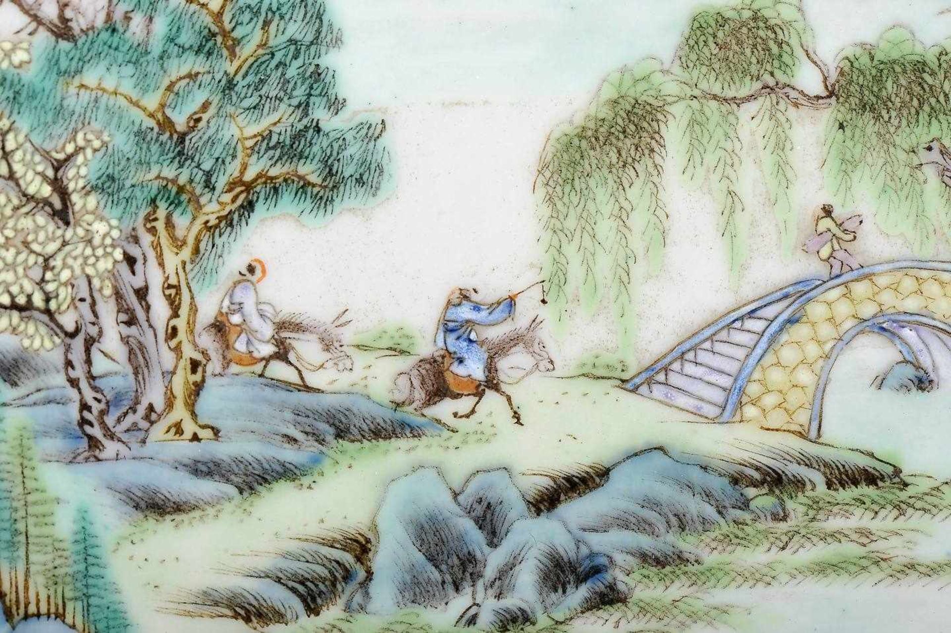 Oriental landscapes with figuresOriental landscapes with figures, four Chinese porcelain - Bild 6 aus 8