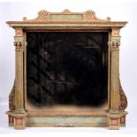 An Altar FrameAn Altar Frame, mannerist, carved, painted and gilt wood, gadrooned and ribbed columns