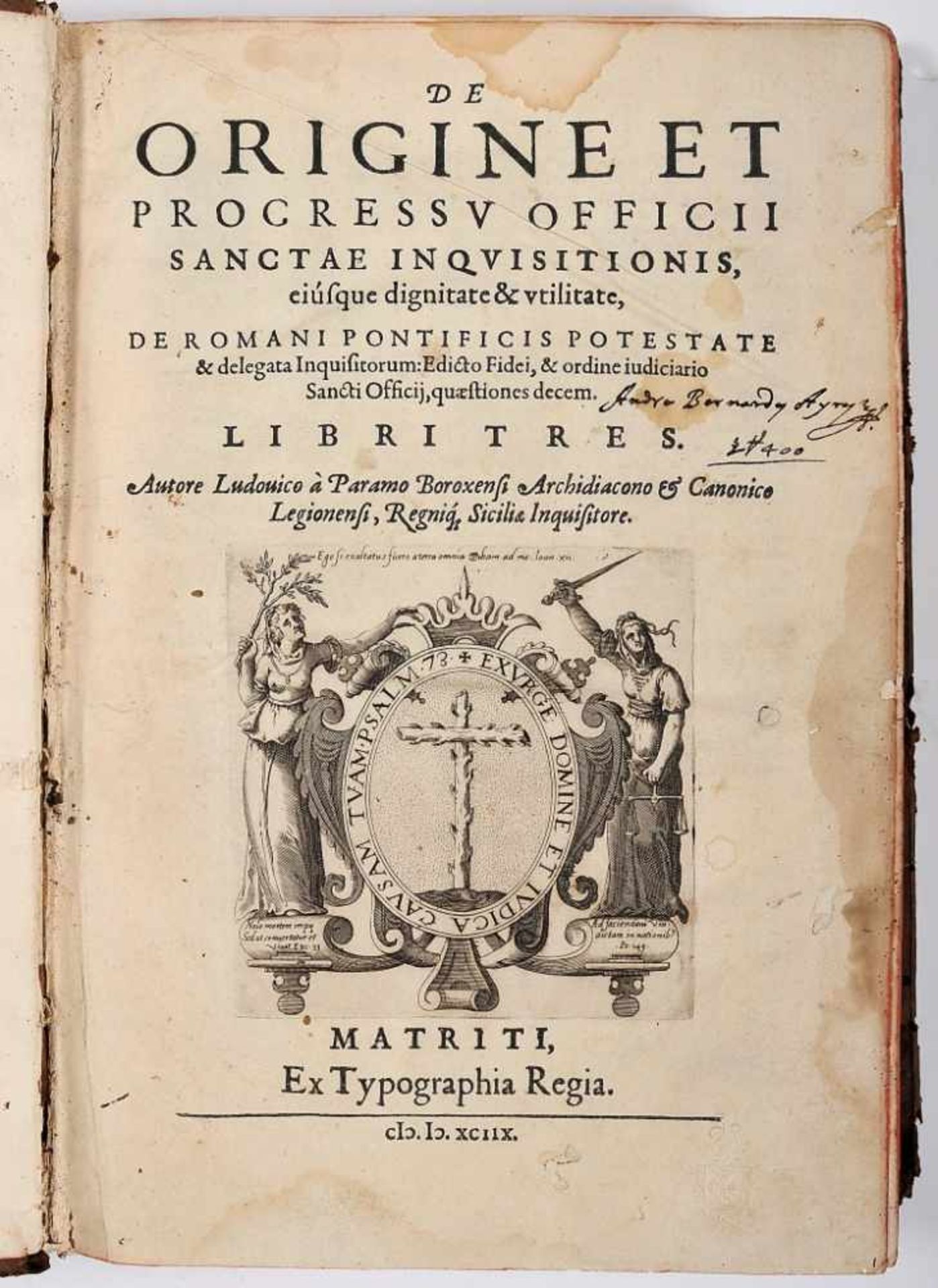 De origine et progressu Officii Santæ Inquisitionis (Madrid, 1598)De origine et progressu Officii - Bild 2 aus 2