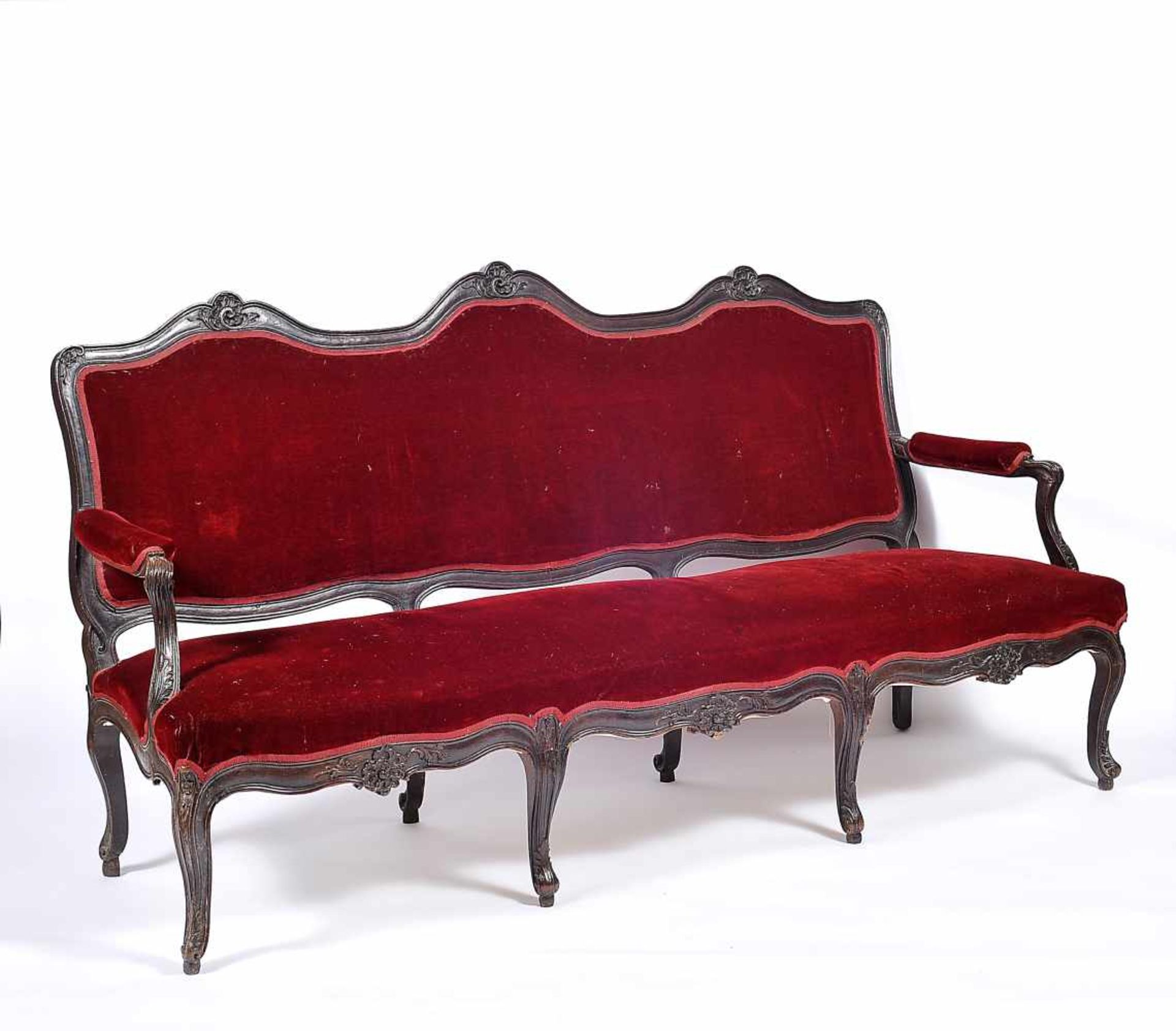 A Set of Settee and Six Fauteuils - Image 3 of 3