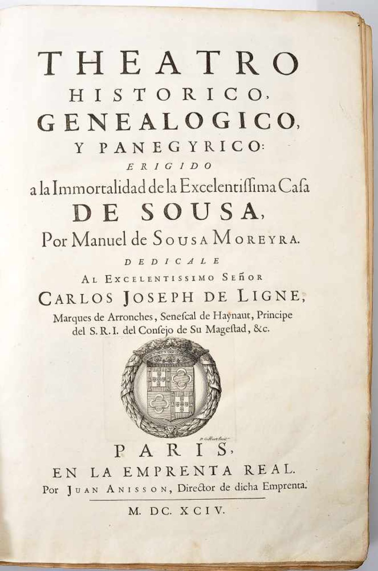 Theatro historico, genealogico da Casa de Sousa (Paris, 1694) - Bild 3 aus 3