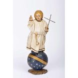 Child Jesus with Cross Rod on Orb