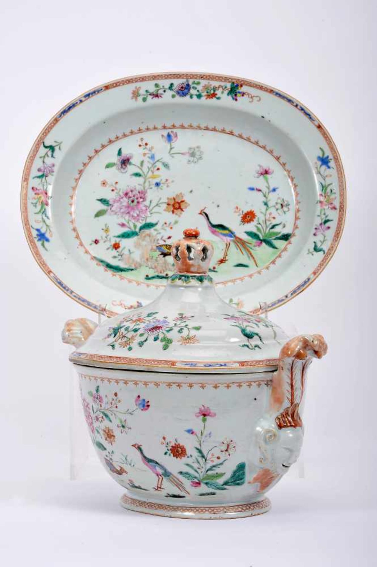 An oval tureen with stand - Image 2 of 6