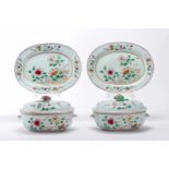 A pair of tureens with stands