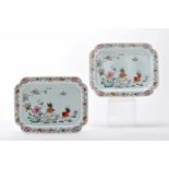 A Pair of Large Rectangular Platters