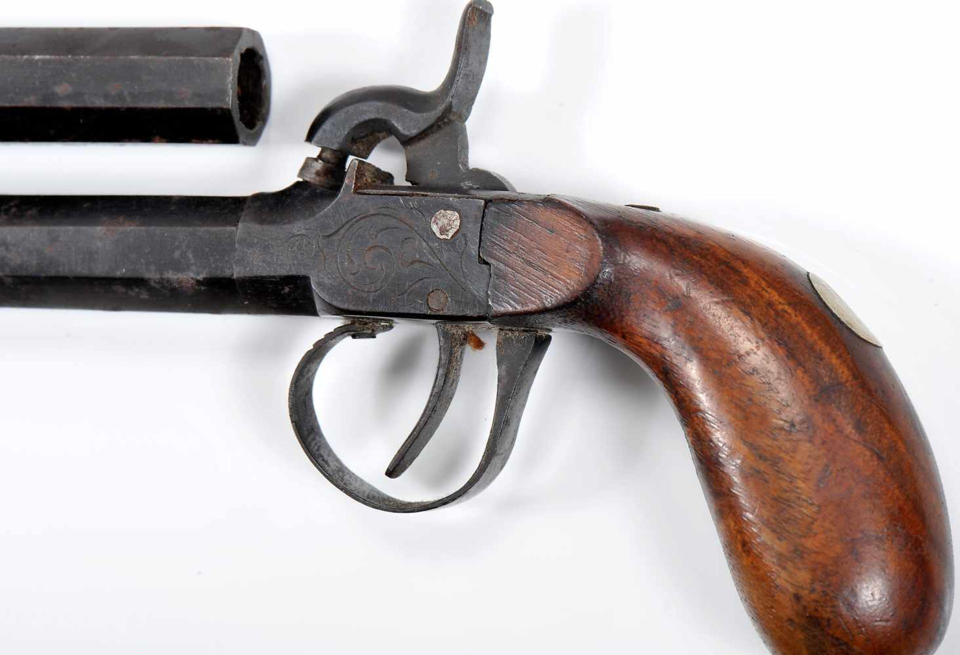 A pair of box-lock percussion pistols - Image 2 of 2