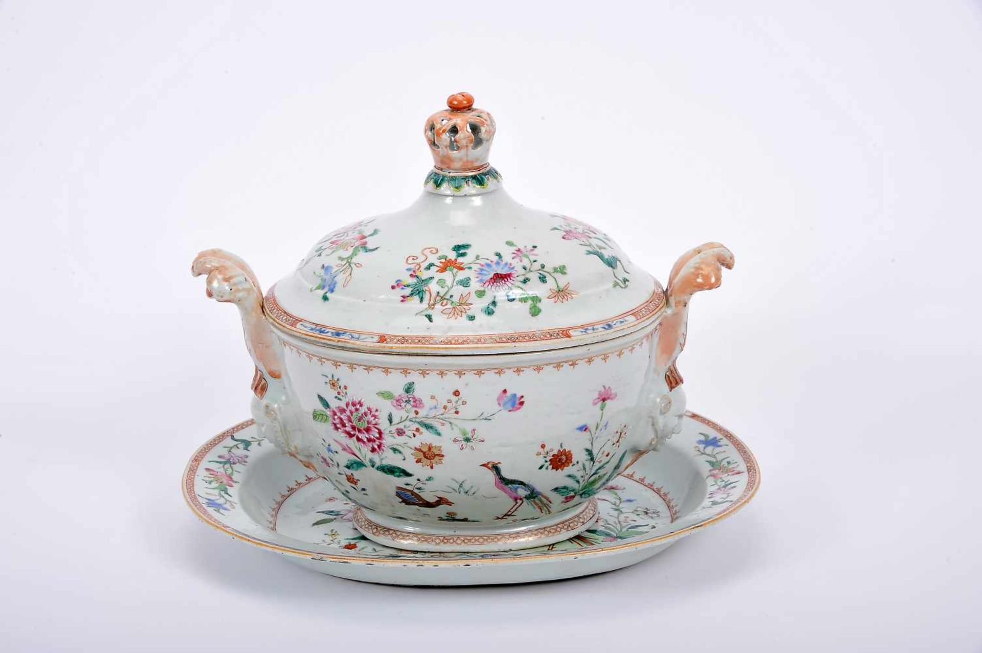 An oval tureen with stand - Image 4 of 6