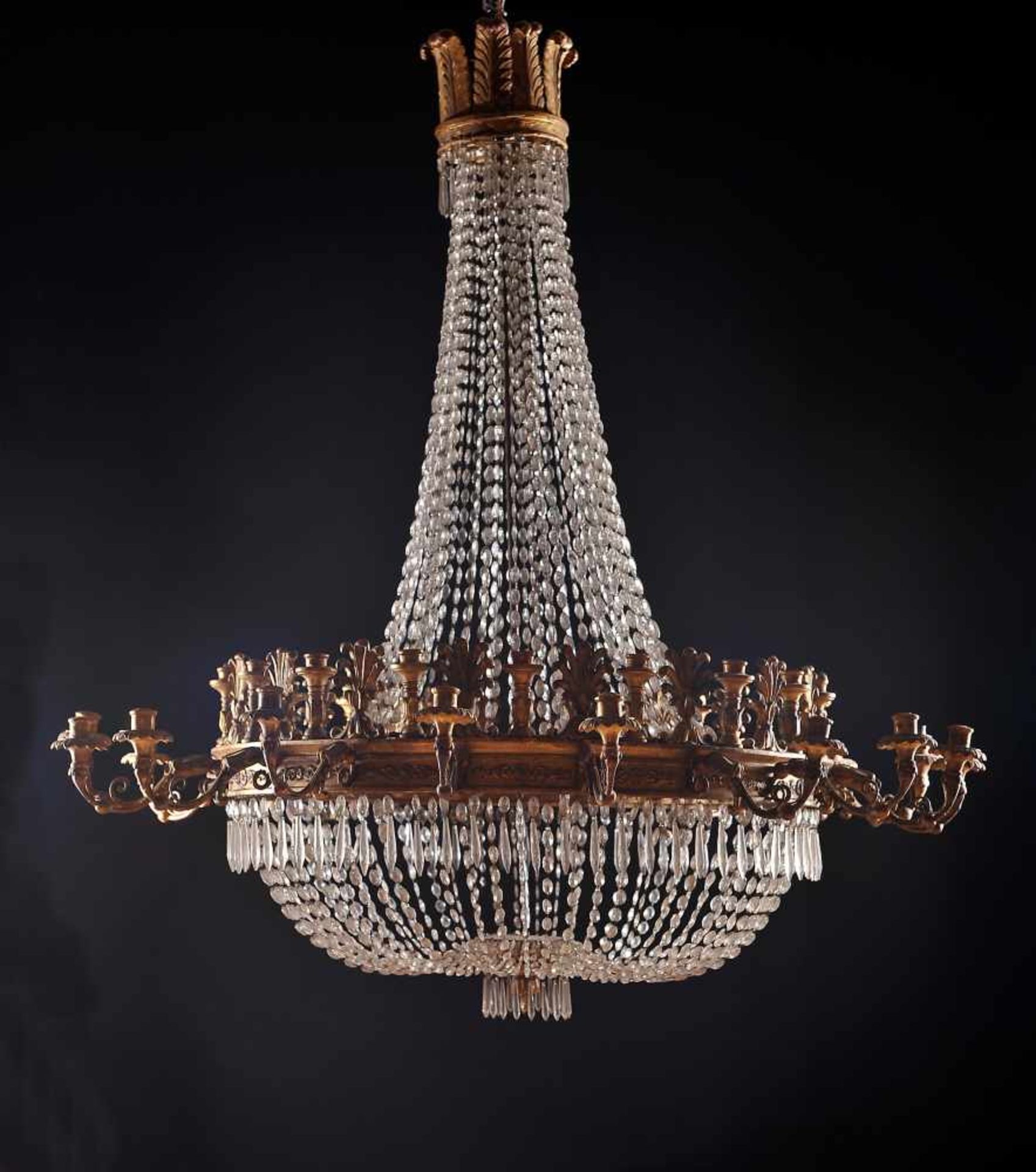 A thirty six lamps Bag Chandelier