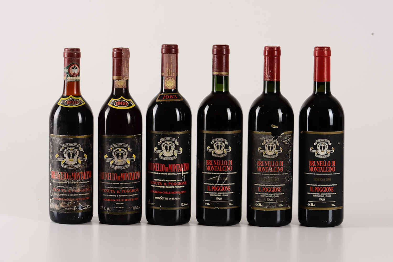 *Il Poggione, Brunello di Montalcino, riserva, - (12 Bts) 1979 1 Bt BN 1980 1 Bt [...]