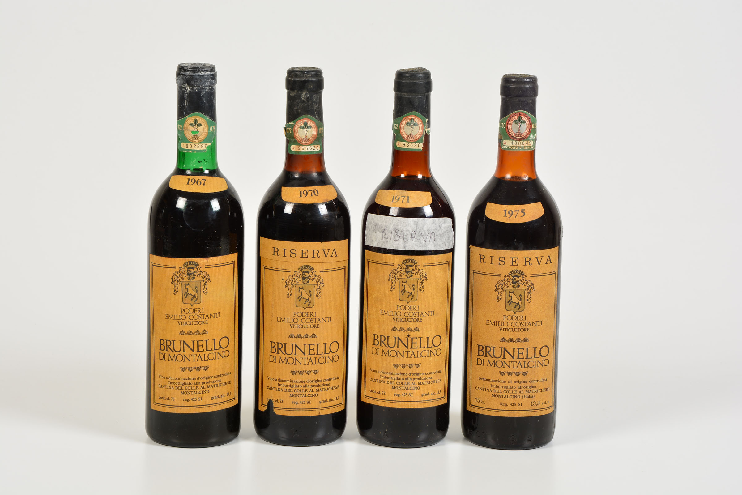 *Conti Costanti, Brunello di Montalcino, - (7 Bts) 1967 1 Bt BN 1970 riserva 1 Bt [...]