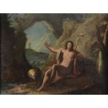 Scuola del XVIII secolo, San Giovanni Battista - olio su tela cm 34x44 -