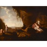 Abraham van Cuylenborch (Utrecht 1620-1658), Diana e le ninfe presso una grotta - [...]