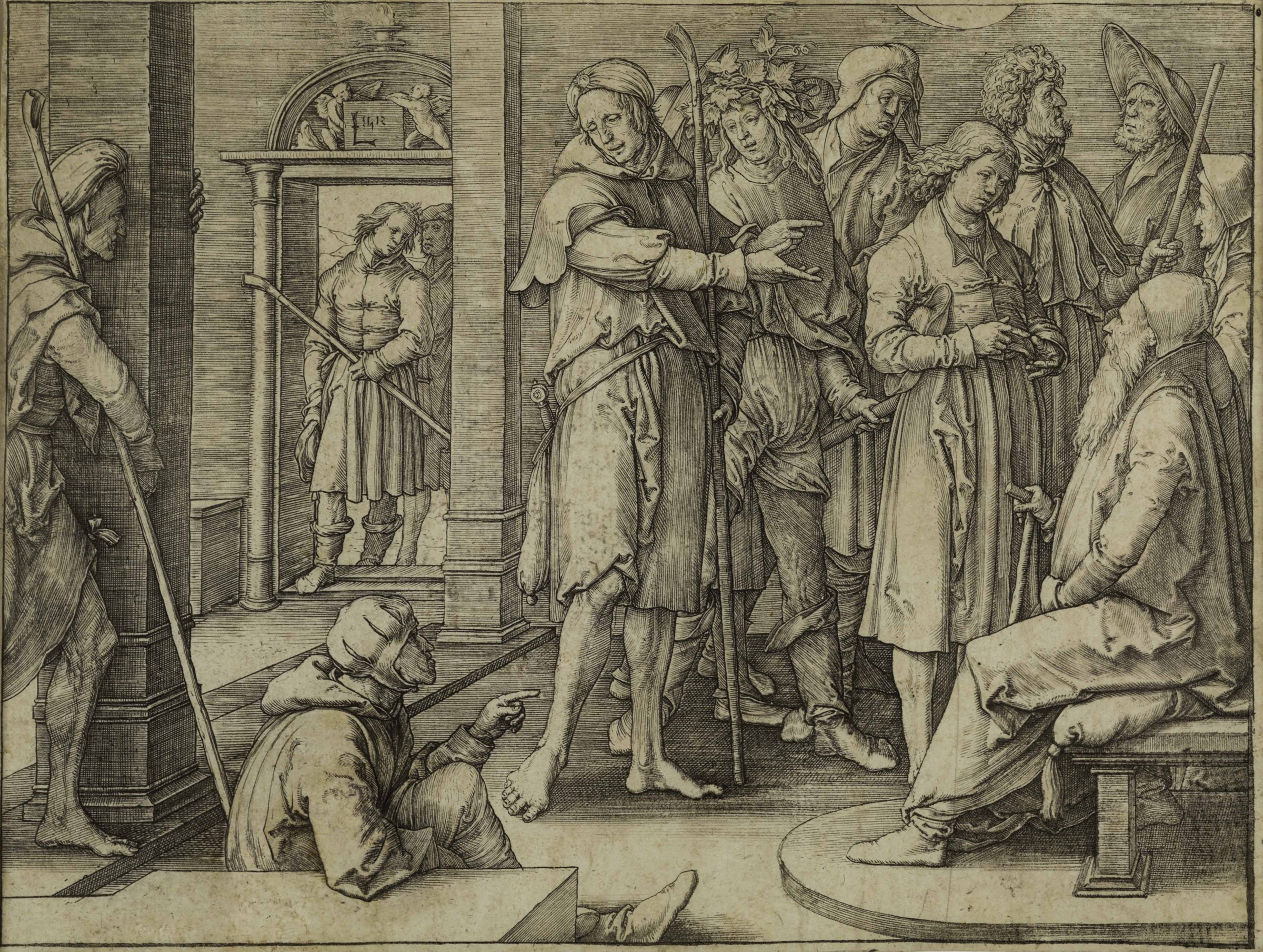Lucas van Leyden (Leida 1494-1533), Giuseppe interpreta i sogni di Giacobbe - [...] - Image 2 of 2