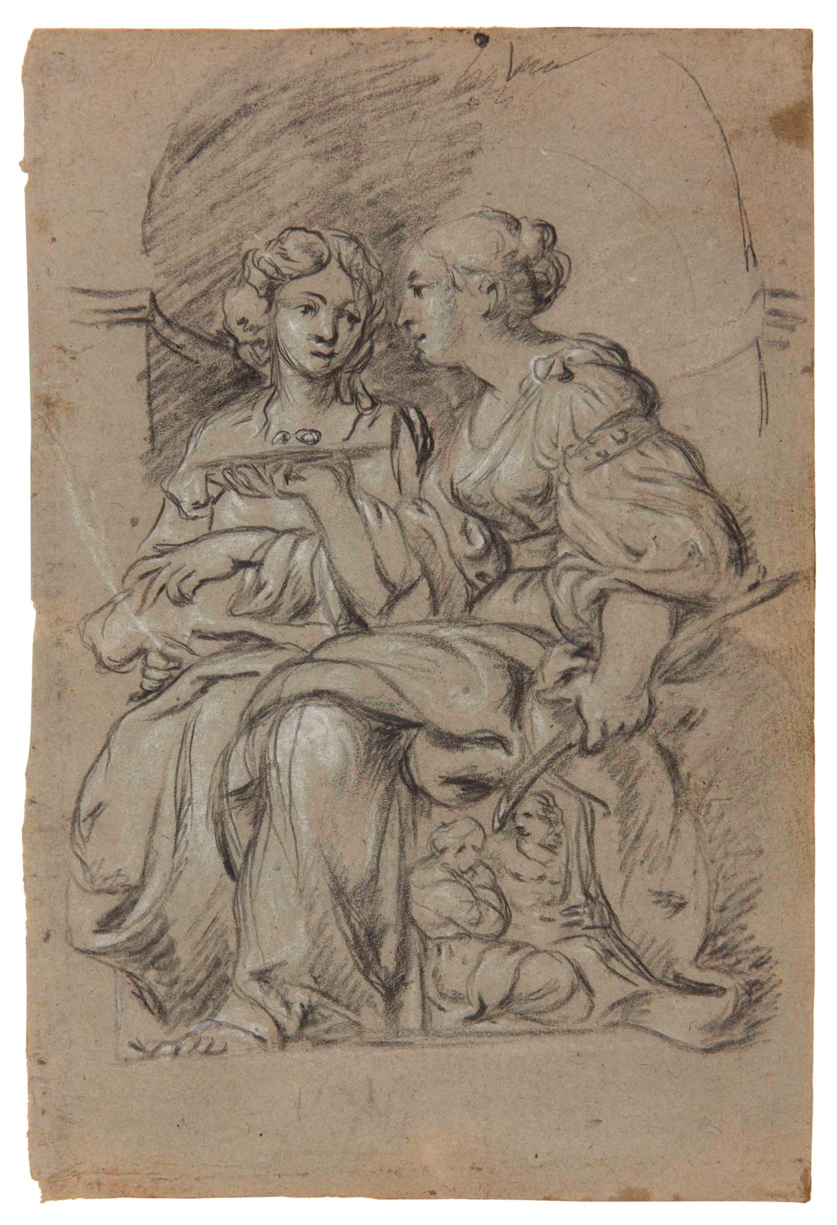 Scuola italiana del XVII-XVIII secolo, Lotto di tre disegni - di varie misure e [...] - Image 5 of 6