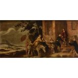 Cornelis De Wael (Anversa 1592 - Roma 1667), ambito di, La Visitazione - olio su [...]