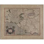 Mercator, Gerardus, Latium nunc Campagna di Roma. S.l. (1589). - Carta di Roma e [...]