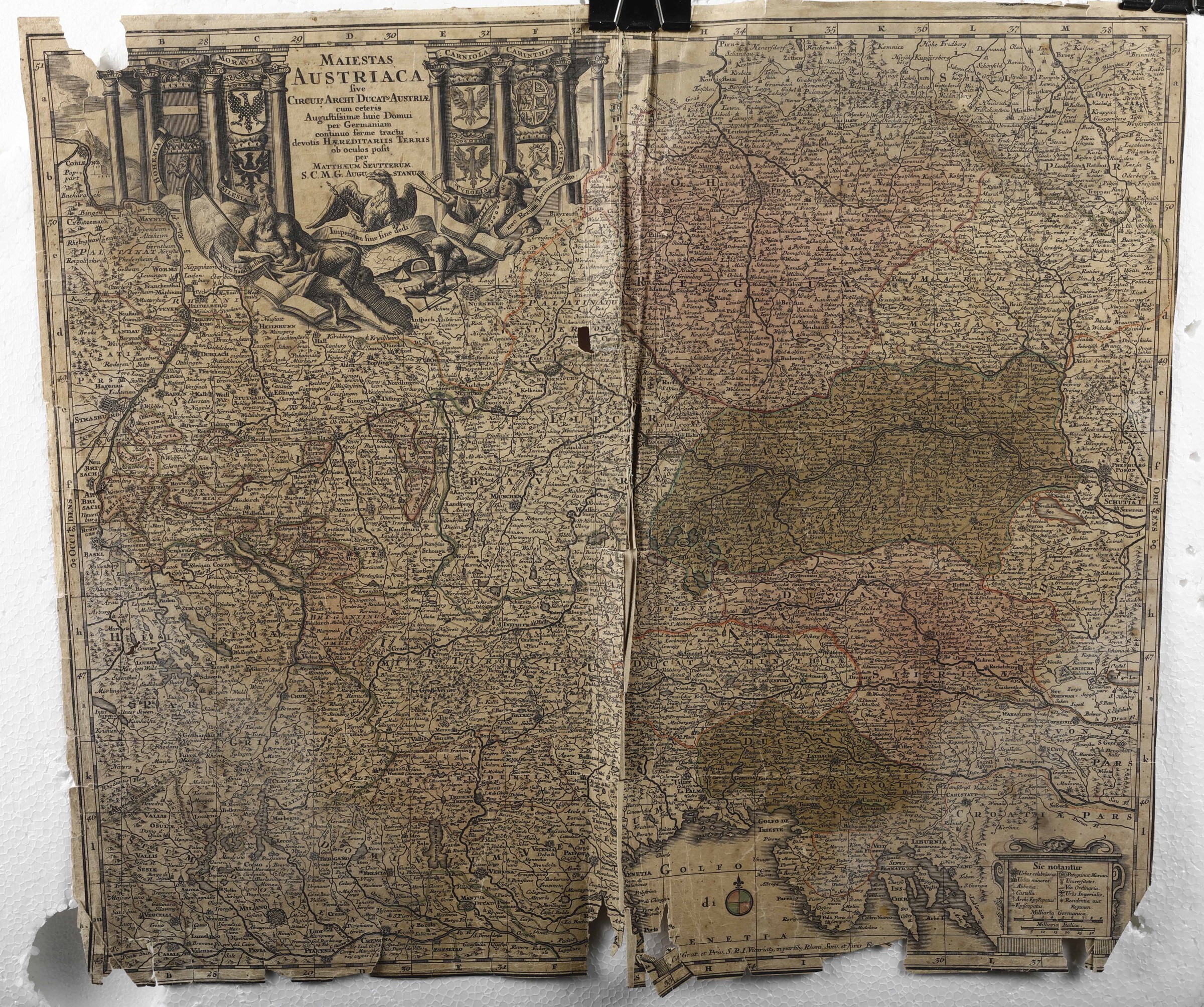 Homann,Santini,Remondini,Seutter, Sei carte geografiche in coloritura - Cm. 53 x 60. [...] - Image 5 of 6